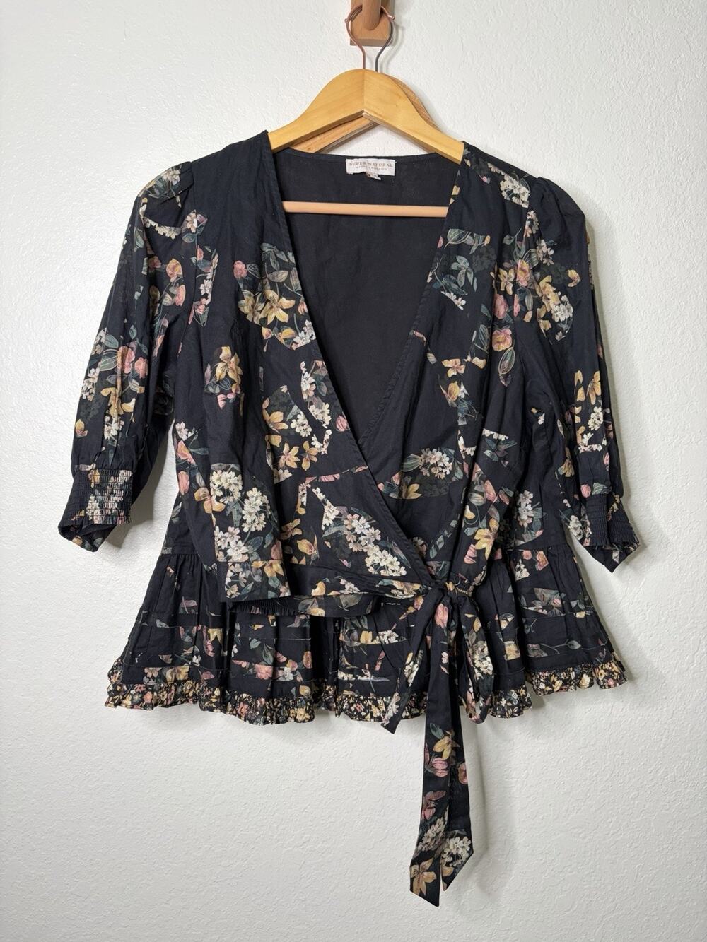 Secret Mission Bleeker Flare Skirt Wrap Top Set Size Medium Boho Cottagecore